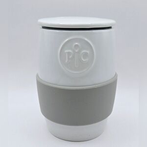 Pampered Chef Ceramic Egg Cooker Mug w/ Lid & Box #1529